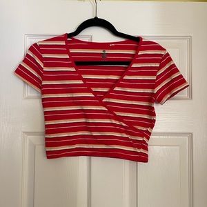 Pacsun WE brand stripped crop top!!